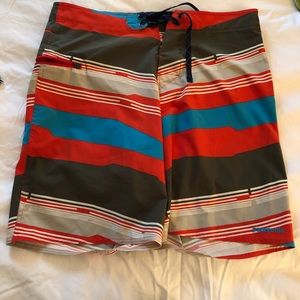 PATAGONIA striped swim shorts